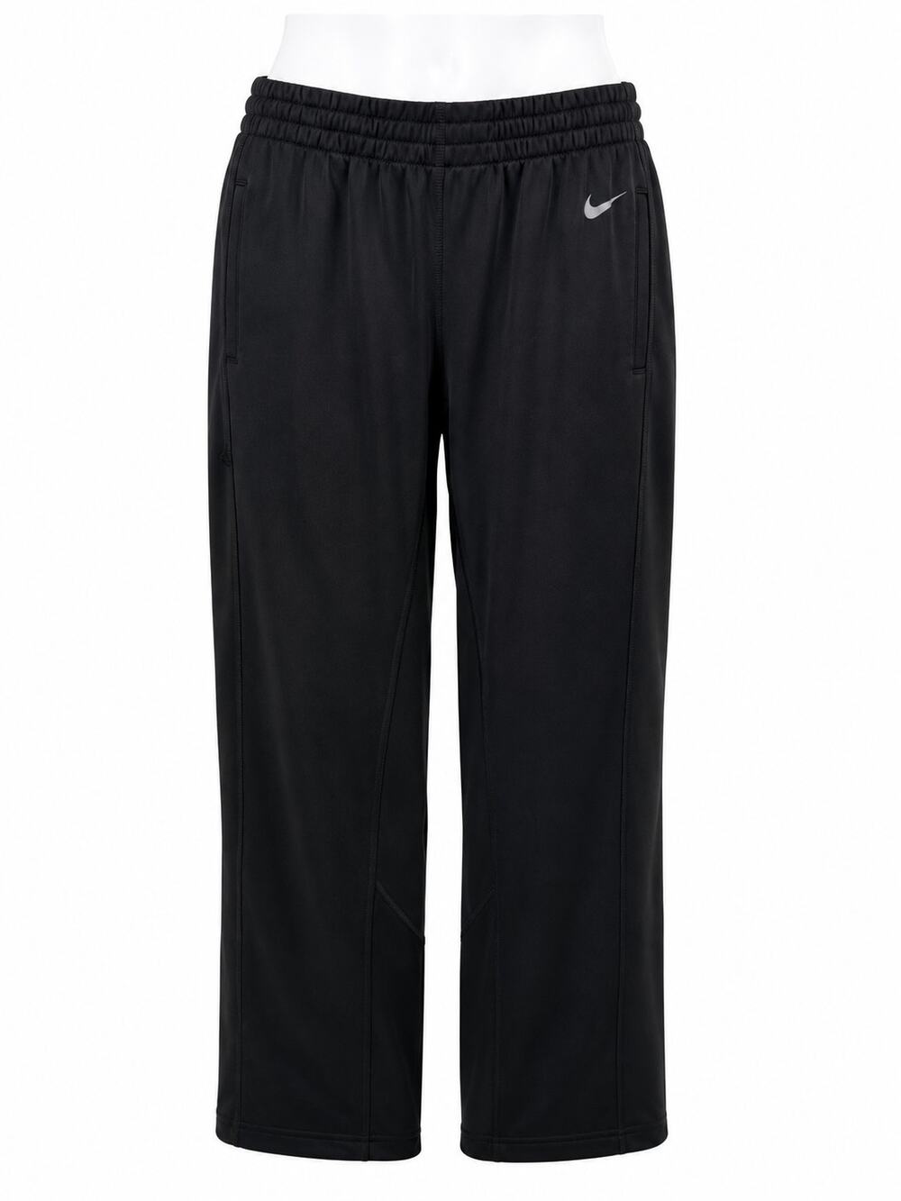 Nike Dri FIT Black Athletic Training Running Track Pants Zip Pockets Mens M